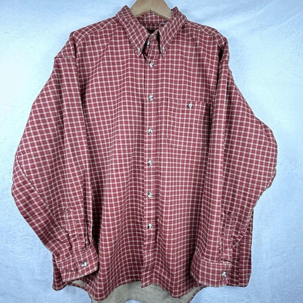Bulwark‎ Work Shirt Red Button Down Thick Lined 2X** See description